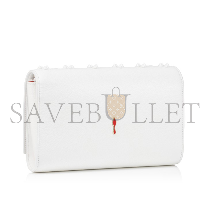 Chr1st1an louboutin paloma clutch grained calf leather and spikes 1175018w240 (23*14.5*5cm)